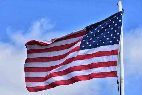 american flag clouds flag flagpole
